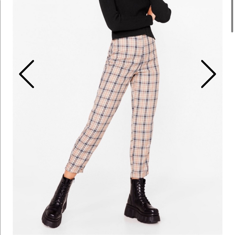 NWT Nasty Gal Plaid Pants
